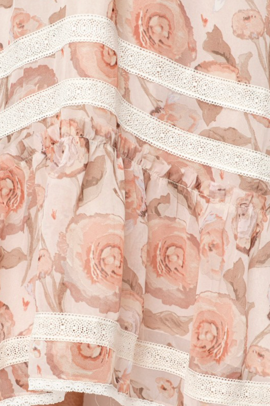 Kimberly Midi Dress - Pink Multi