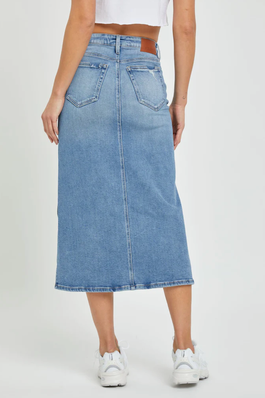 Denim Skirt - Medium Blue