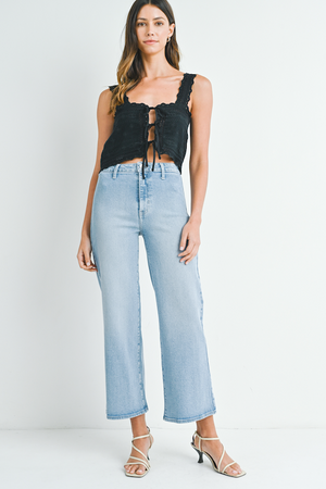 Denim Trouser Wide Leg - Light Denim