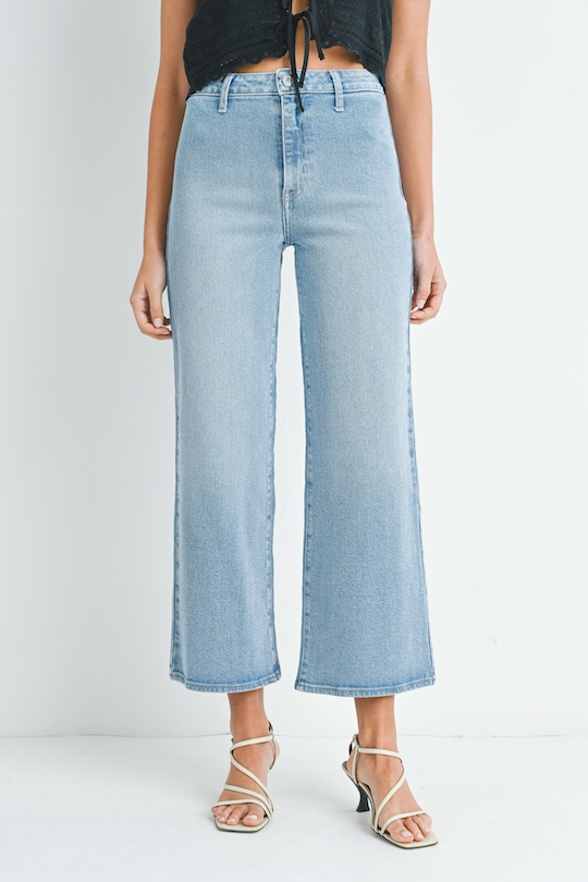 Denim Trouser Wide Leg - Light Denim