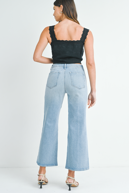 Denim Trouser Wide Leg - Light Denim