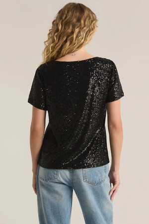 Sequin Top - Black