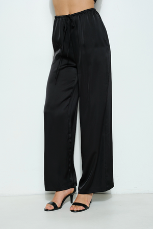 Satin Pants - Black