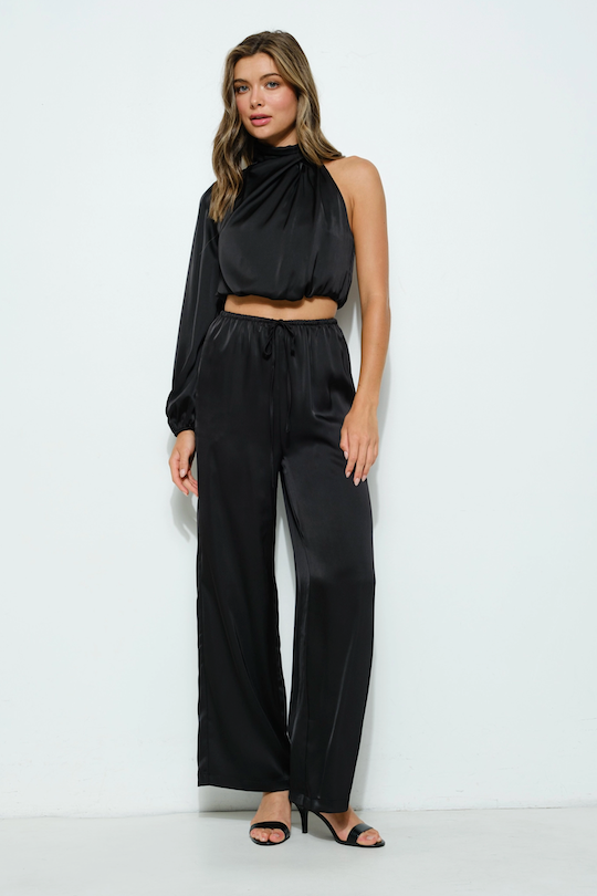 Satin Pants - Black